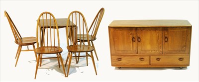Lot 972 - An Ercol six piece dining suite
