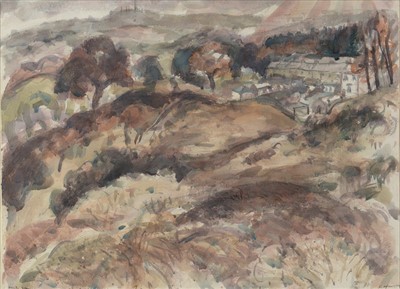 Lot 694 - Richard Hobson - watercolour.