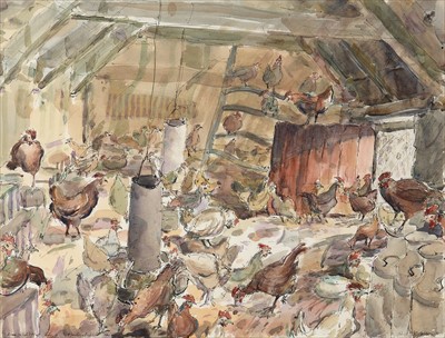 Lot 697 - Richard Hobson - watercolour.