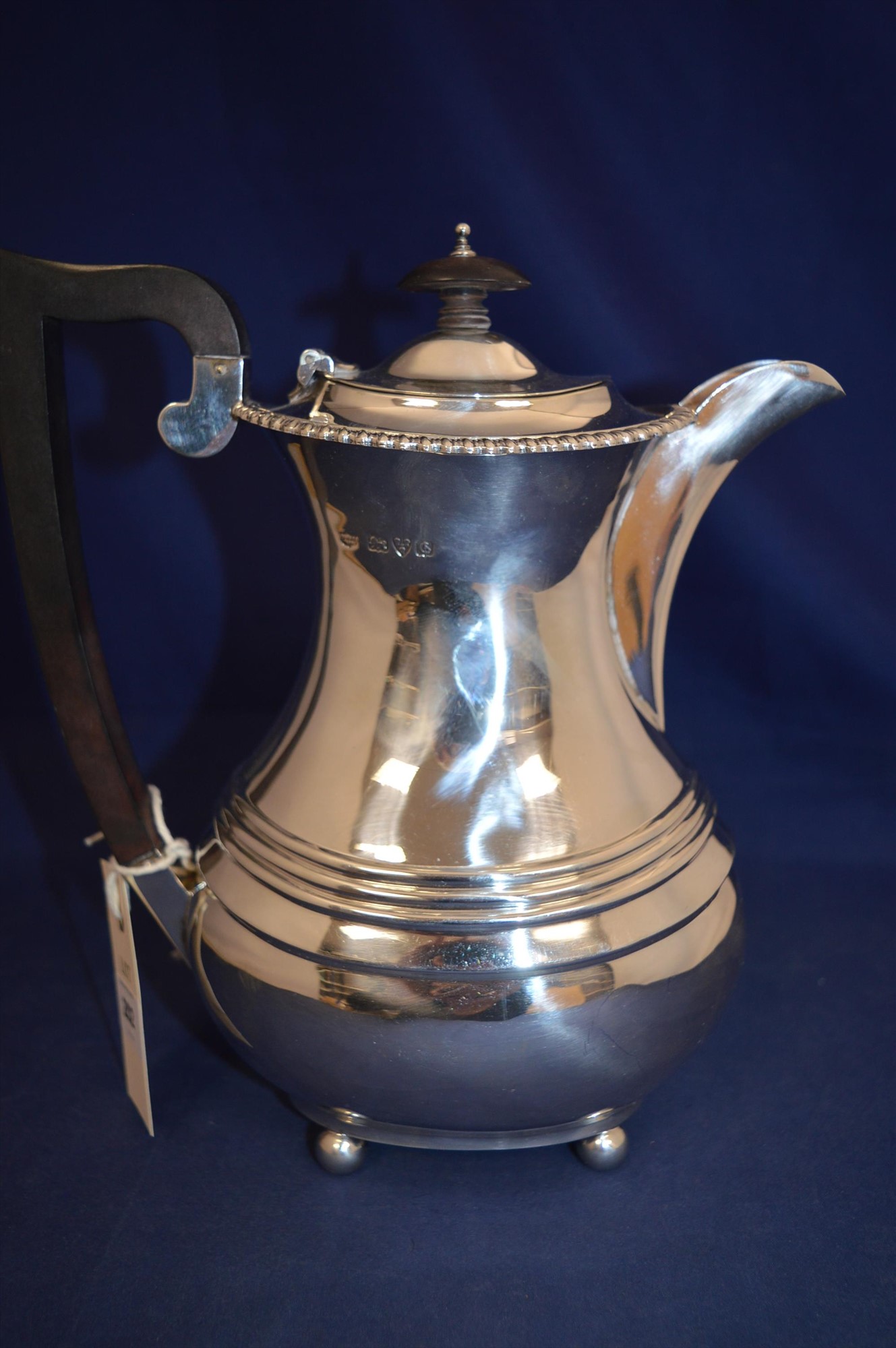 Lot 202 - Silver hot water pot