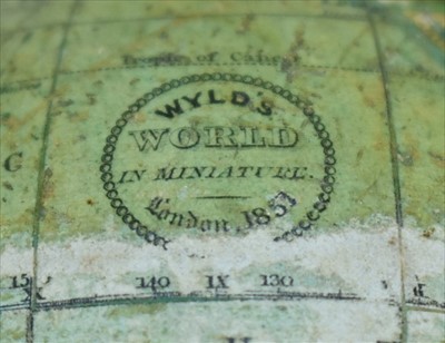 Lot 1120 - Wyld's miniature globe