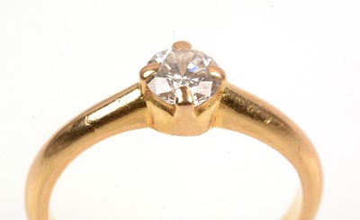 Lot 244A - Single stone diamond ring