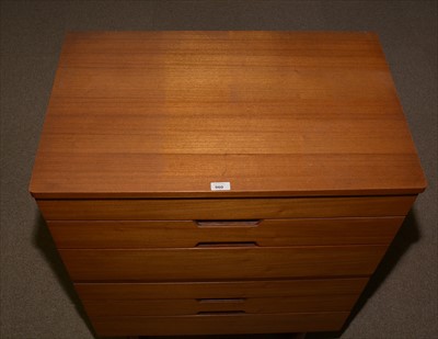 Lot 960 - A Uniflex teak chest