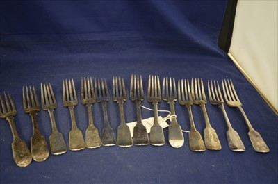 Lot 268 - Silver table forks