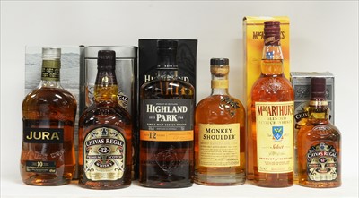 Lot 459 - Six bottles of whisky