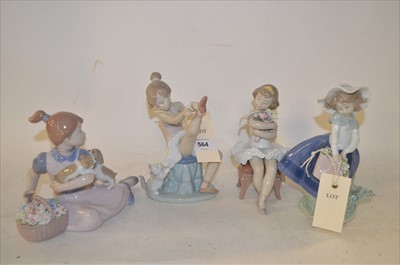 Lot 564 - Four boxed figurines