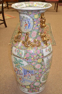 Lot 744 - Large Chinese ceramic vase.