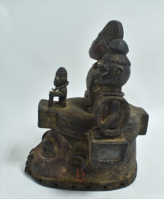 Lot 1533 - Yoruba helmet mask