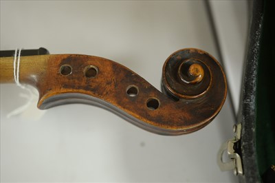 Lot 789 - A full size Violin with unusual purfling to back and sides