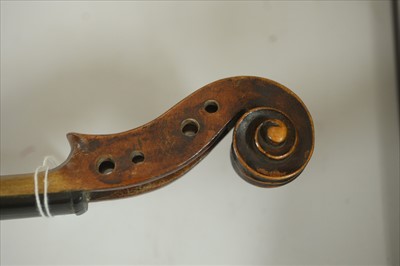 Lot 789 - A full size Violin with unusual purfling to back and sides
