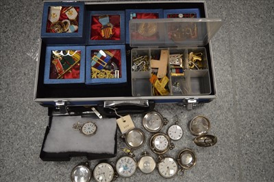 Lot 396 - Silver pocket watch cases