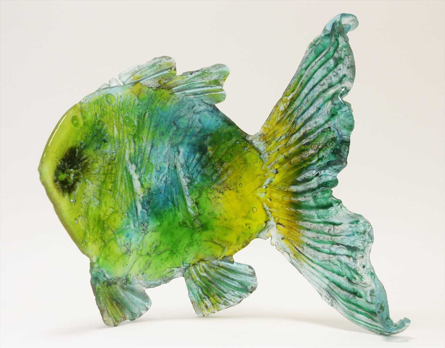 Lot 918 - large modern glass fish sculpture