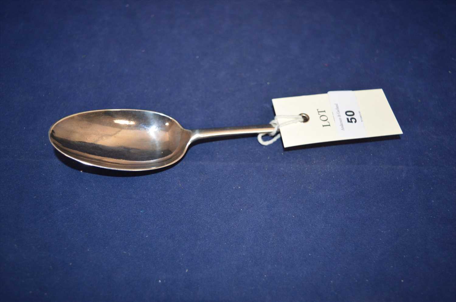 Lot 50 - Queen Anne dog nose spoon