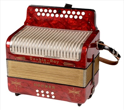 Lot 2 - Hohner Double-Ray button accordion