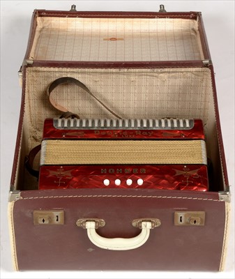 Lot 2 - Hohner Double-Ray button accordion