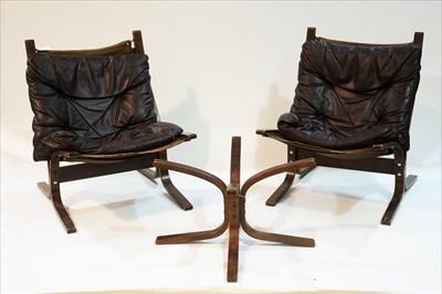 Lot 976 - Ingmar Relling for Westnofa: a pair of Bentwood lounge chairs.