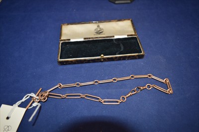 Lot 27 - Gold watch chain