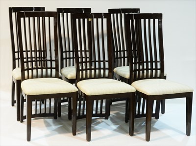 Lot 959 - Six dining chairs by Harveys.