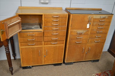 Lot 376 - Dentist's cabinets