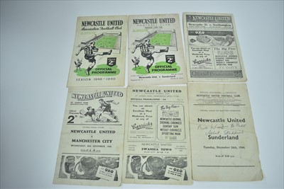 Lot 1075 - Newcastle United programmes