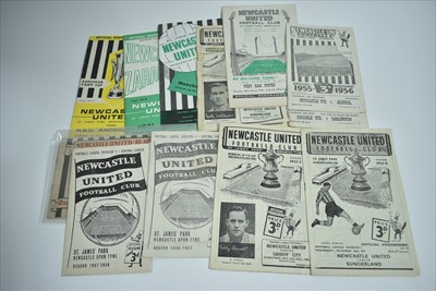 Lot 1076 - Newcastle United programmes