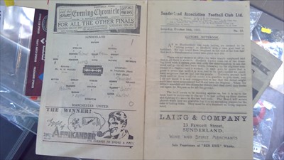 Lot 1077 - Sunderland football programmes