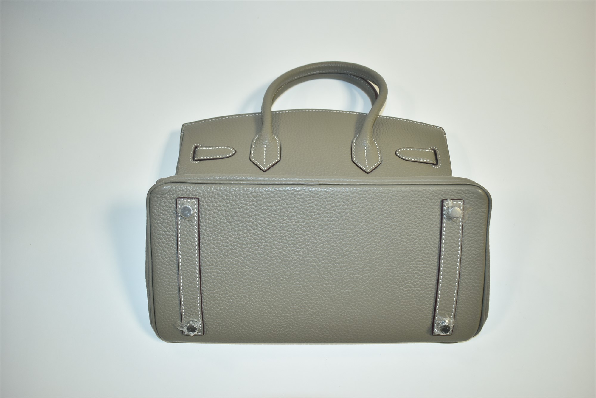 Sold at Auction: Hermes Birkin 25 Bag Vert Amande Togo, Palladium Hardware