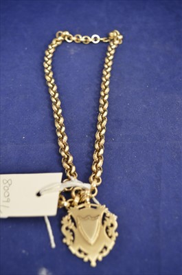 Lot 167 - A 9ct yellow gold fancy link chain