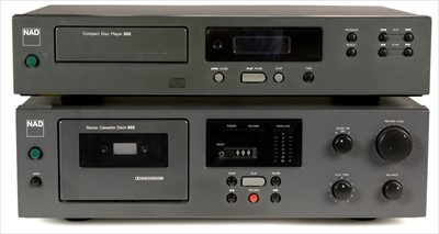 Lot 14 - NAD cassette deck and CD player