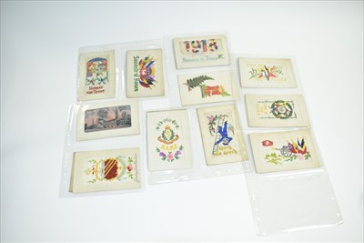 Lot 1144 - WWI silk postcards