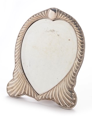 Lot 321 - Silver dressing table mirror
