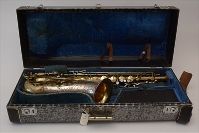 Lot 138 - King Super 20 Silver Sonic tenor saxophone