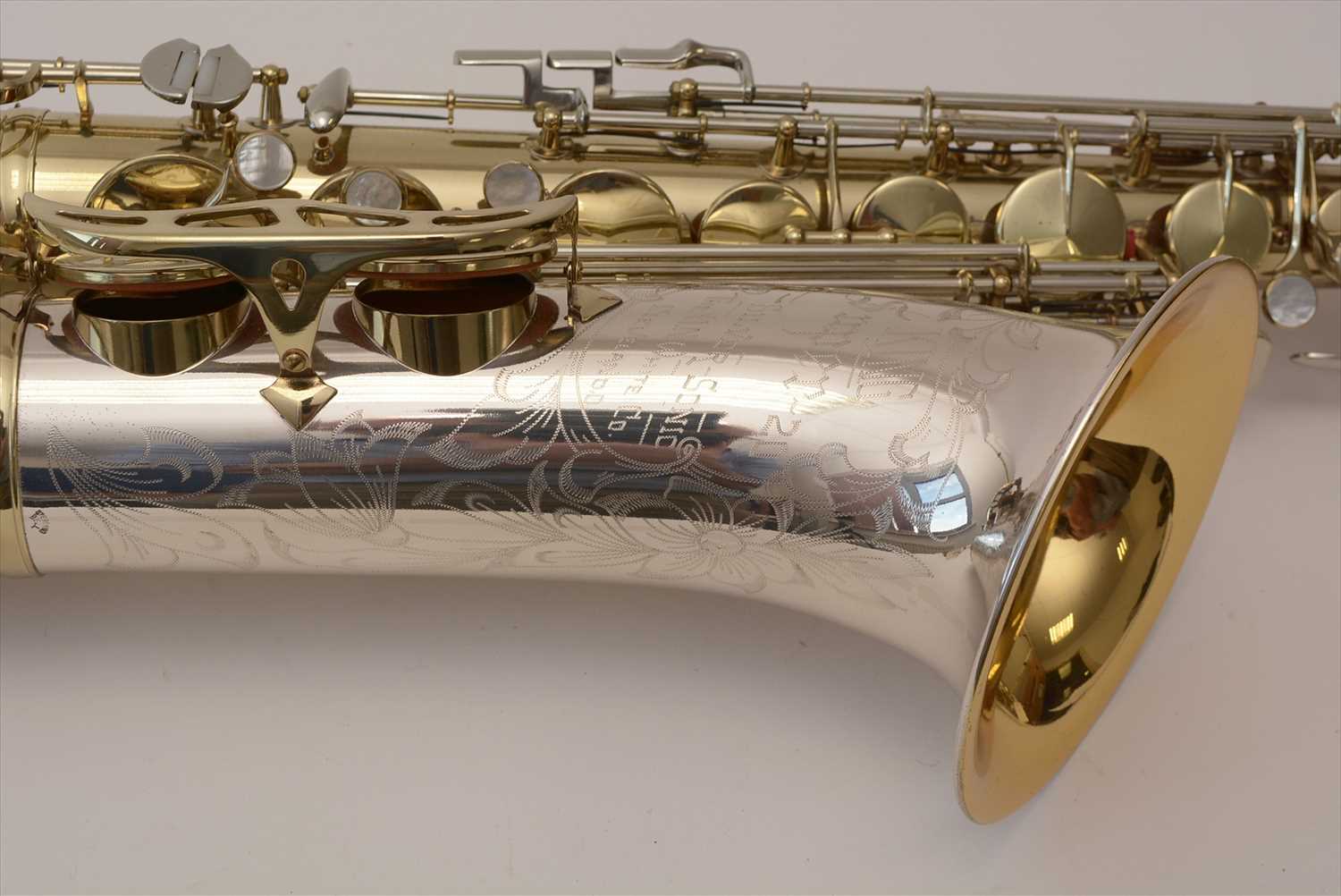 Lot 139 King Super 20 Silver sonic tenor saxophone