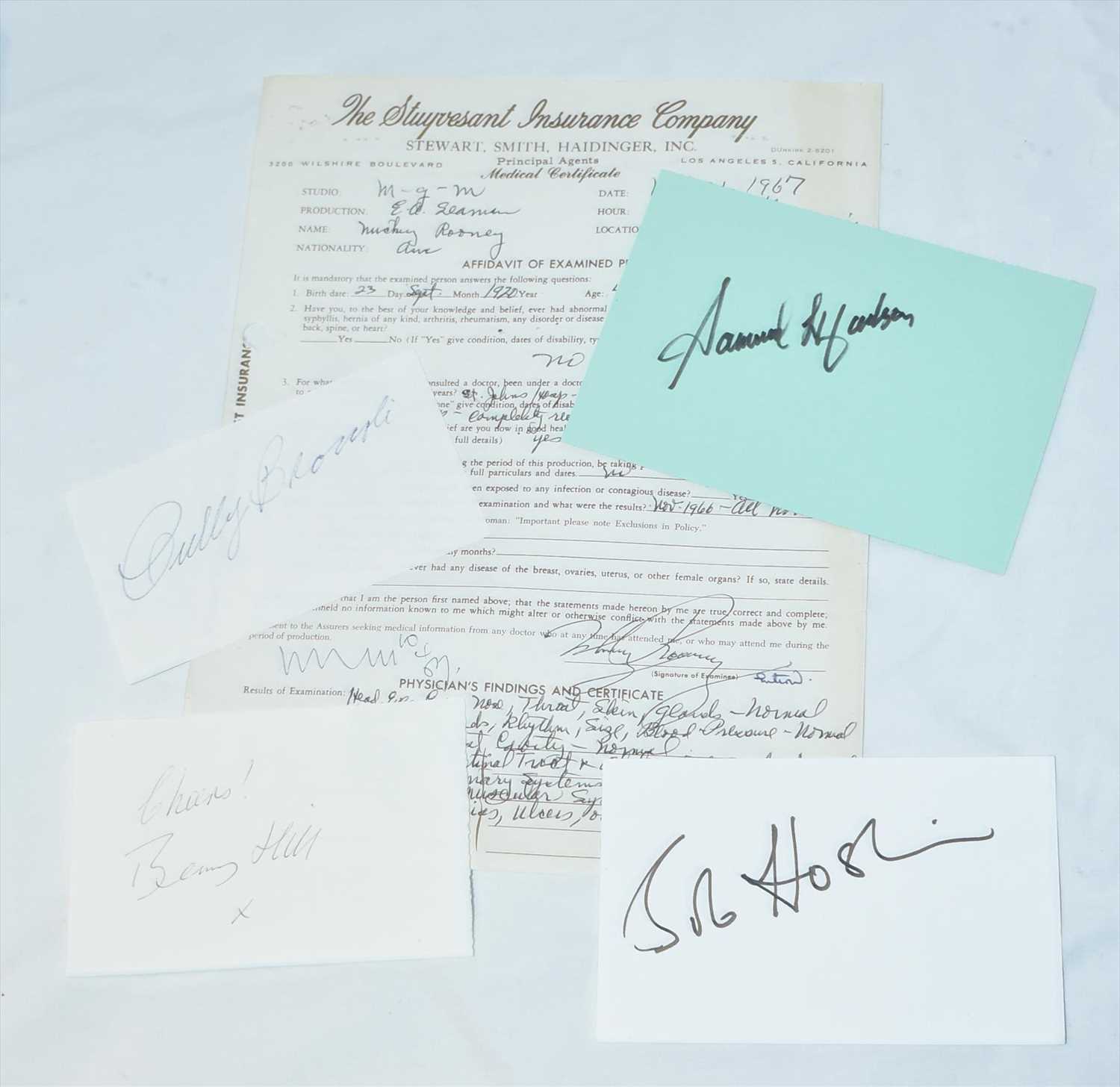 Lot 1007 - A selection of signatures