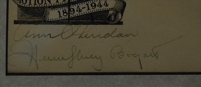 Lot 1015 - Humphrey Bogart and Ann Sheridan autographs