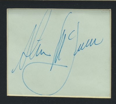 Lot 1019 - Steve McQueen autograph