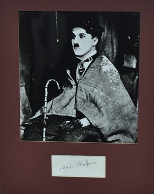Lot 376 - Charlie Chaplin autograph