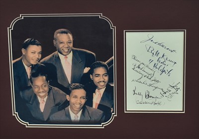 Lot 1040 - Bill Kenny and The Ink Spots autographs