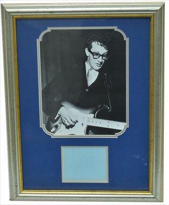 Lot 1041 - Buddy Holly autograph