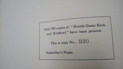 Lot 821 - Gamebirds and Wildfowl Book.
