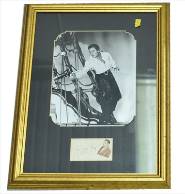 Lot 1058 - Errol Flynn autograph