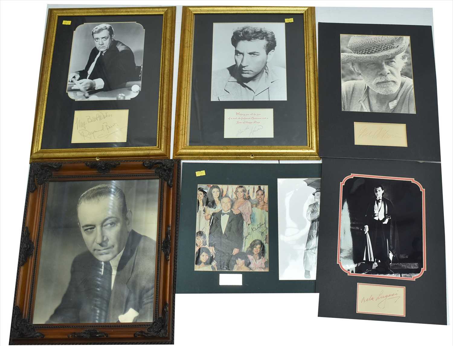 Lot 1063 - Famous actors autographs