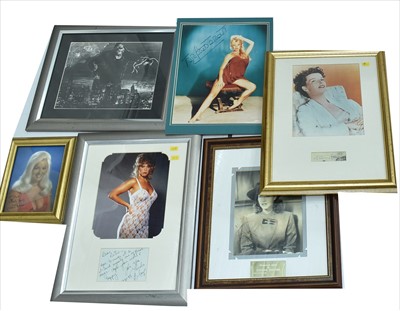 Lot 1065 - Female Hollywood actress autographs