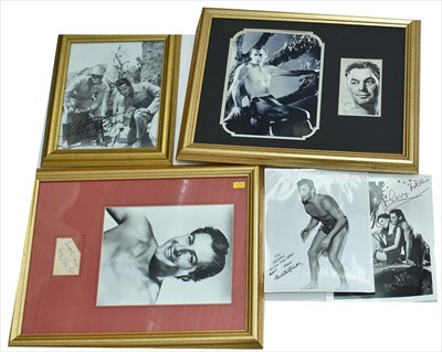 Lot 1067 - Tarzan and other autographs