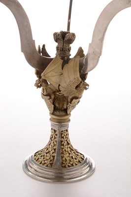 Lot 263 - A pair of silver limited edition candelabra