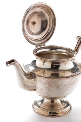 Lot 348 - Austro-Hungarian silver three piece tea service