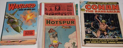 Lot 29 - The Hotspur and other comics and annuals.