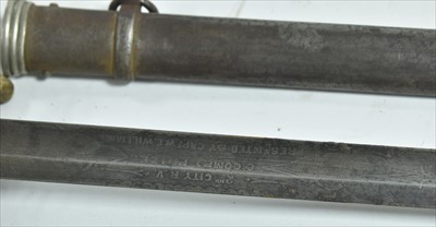 Lot 1197 - Two Rifle Brigade swords