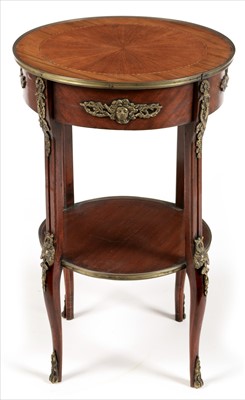 Lot 1018 - 20th century Empire style kingwood and rosewood banded mahogany occasional table