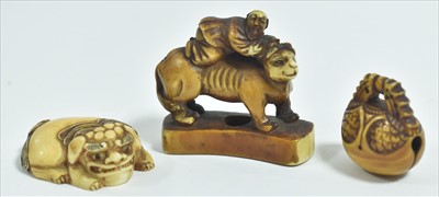 Lot 1135 - Japanese ivory carvings